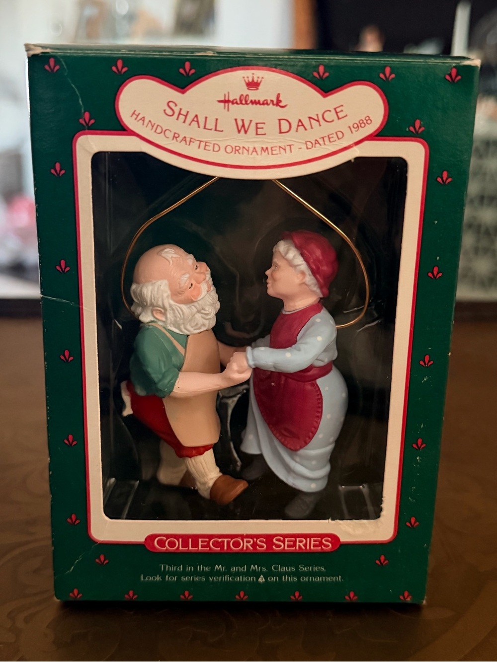 Hallmark Shall We Dance Ornament — Red, Green, Cream, Blue